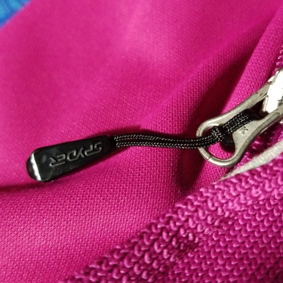 FUCHSIA FULL ZIP CORE SWEATER - Picture 5 of 7
